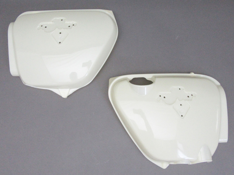 CB750 K1-K6 COVER SET, SIDE (UNPAINTED) / 8714.10 - Click Image to Close