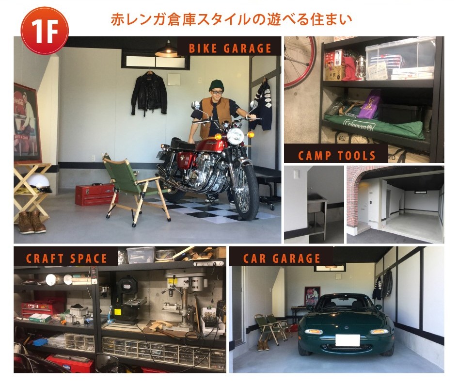 赤レンガ倉庫スタイルの遊べる住まい