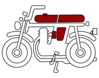 CB400F FUEL & SEAT & BATTERY