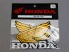 HONDA WING STICKER SET (YELLOW)