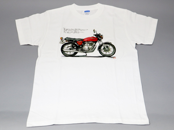 CB400F T-SHIRT (LIGHT RUBY RED)