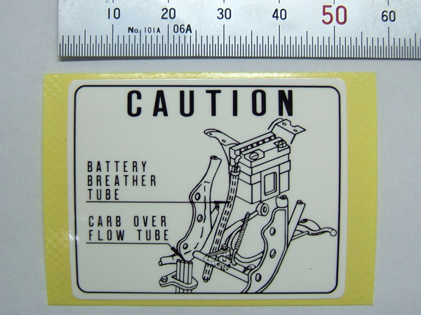 CB750K MARK, BATTERY CAUTION ENGLISH