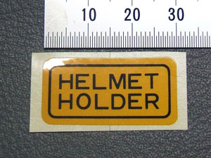 MARK, HELMET HOLDER ENGLISH MARK, HELMET HOLDER ENGLISH