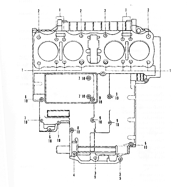 E-23.BOLT,WASHER (UPPER CRANKCASE)