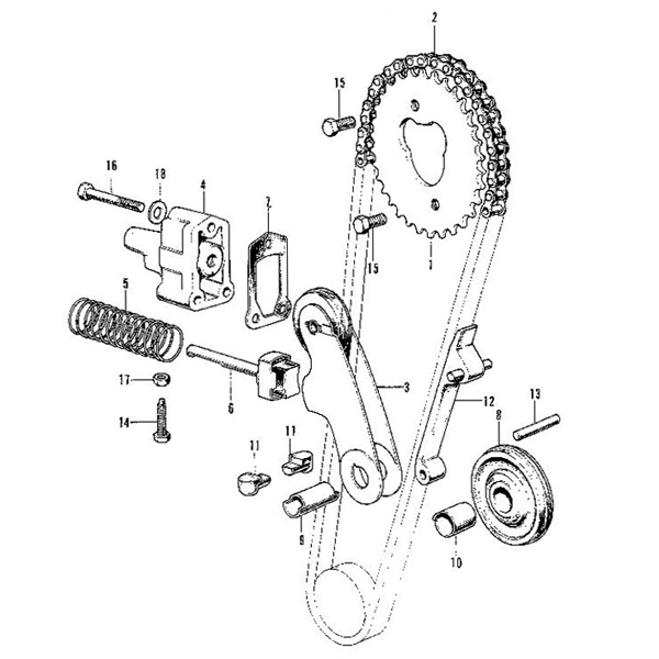 E-6.Cam chain, Tensioner