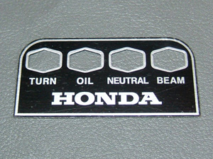 CB750K CB350F PLATE, PILOT LAMP
