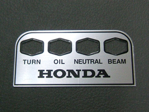 CB750K CB350F PLATE, PILOT LAMP (SILVER)