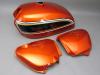 CB750 K3-K6 TANK & SIDE COVERS SET (FLAKE SUNRISE ORANGE) / 8714.10