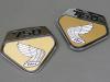 CB750 K0 EMBLEM SET, SIDE COVER (SUNNY GOLD) / 8714.10