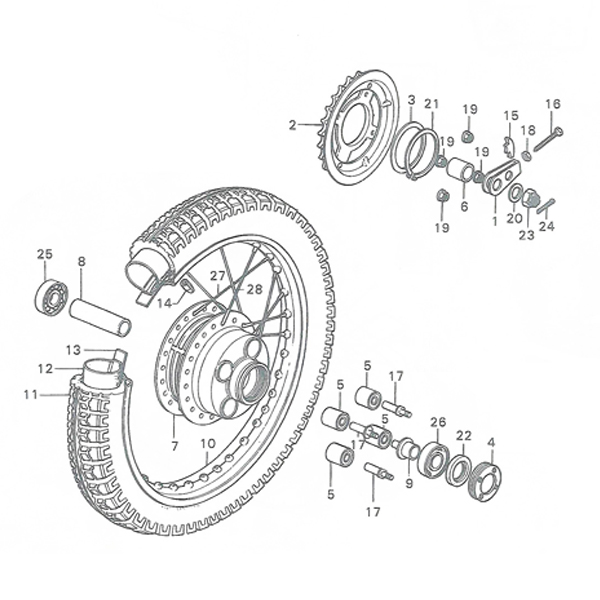 F-11.Rear wheel