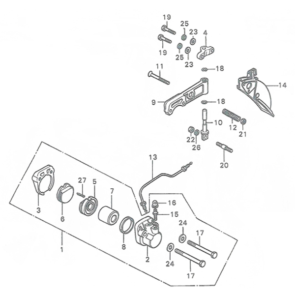 F-8.Front brake caliper