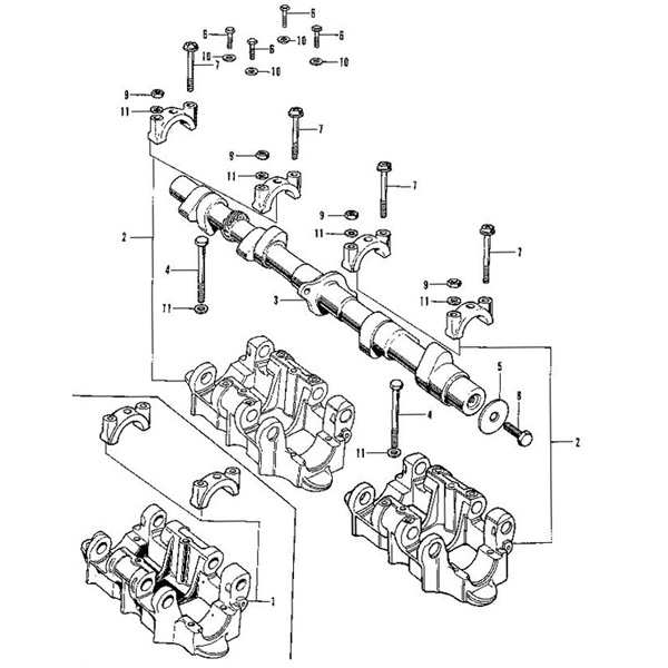 E-3.Camshaft, Holder