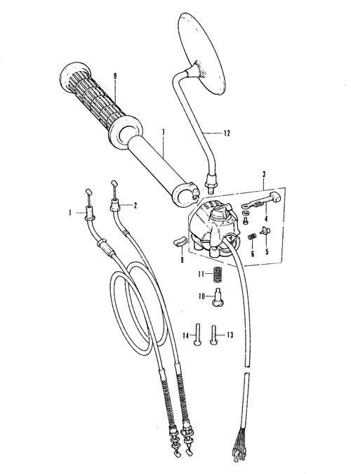 F-1.R/H Handle Switch, Cable