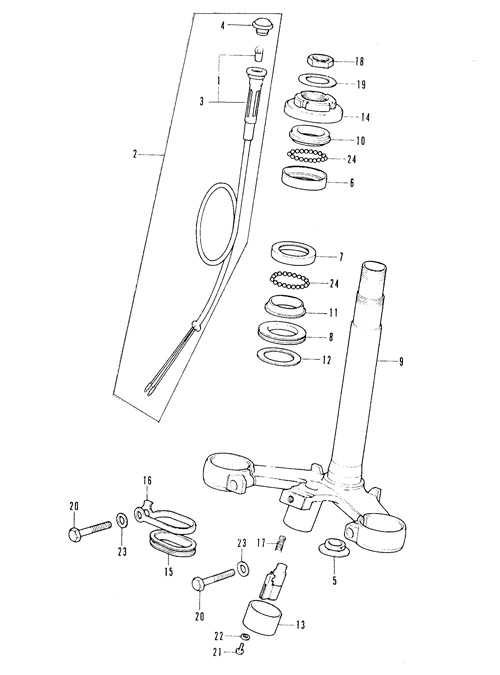 F-10.Steering stem