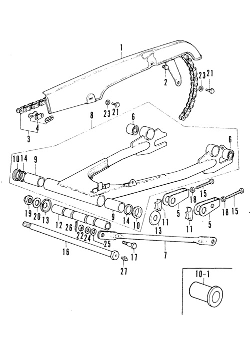 F-19.チェーンケース・リアフォーク