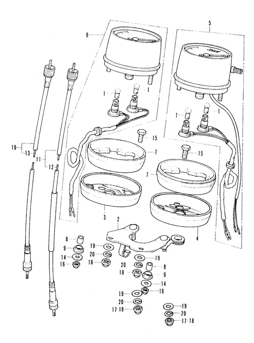 F-21. Speedometer, Tachometer