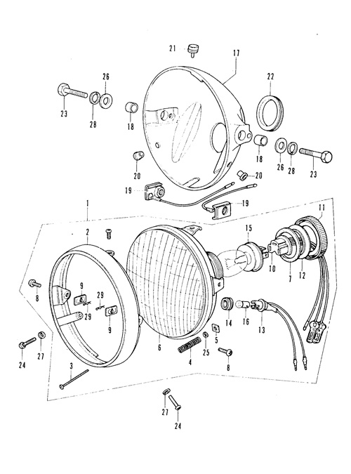 F-22.Headlight, Case