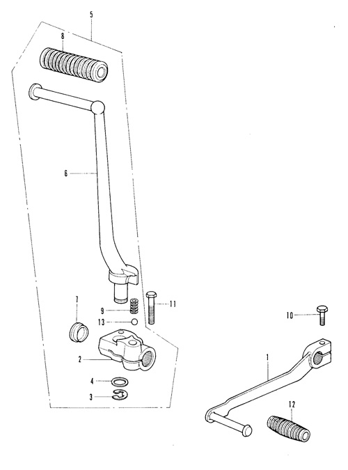 F-29.Kick pedal, Change pedal