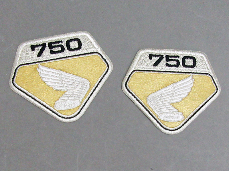 CB750 K0 EMBLEM PATCH SET (SUNNY GOLD) - Click Image to Close