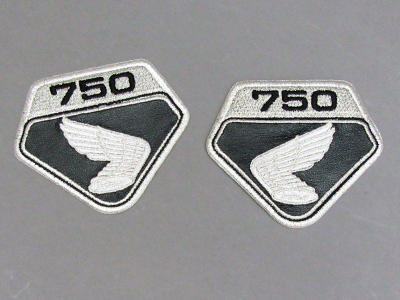 CB750 K0 EMBLEM PATCH SET (BLACK) - Click Image to Close