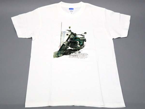 CB750K T-SHIRT (CANDY BLUE GREEN) - Click Image to Close