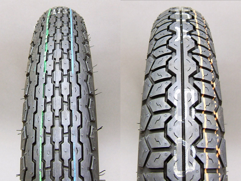 CB400F TIRE SET, FRONT (3.00S-18) & REAR (3.50S-18) / 8714.10 - Click Image to Close