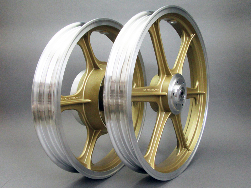 CB750K 6 SPOKE CAST WHEEL (GOLD) / 8714.10 - Click Image to Close