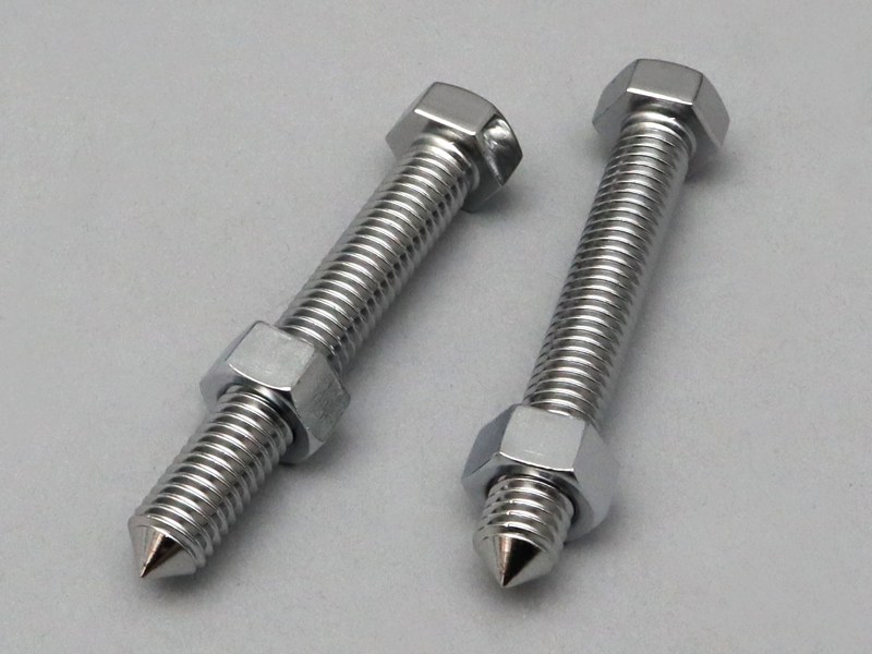 CB750K BOLT & NUT SET, CHAIN ADJUSTING (CHROME) / 8714.10 - Click Image to Close