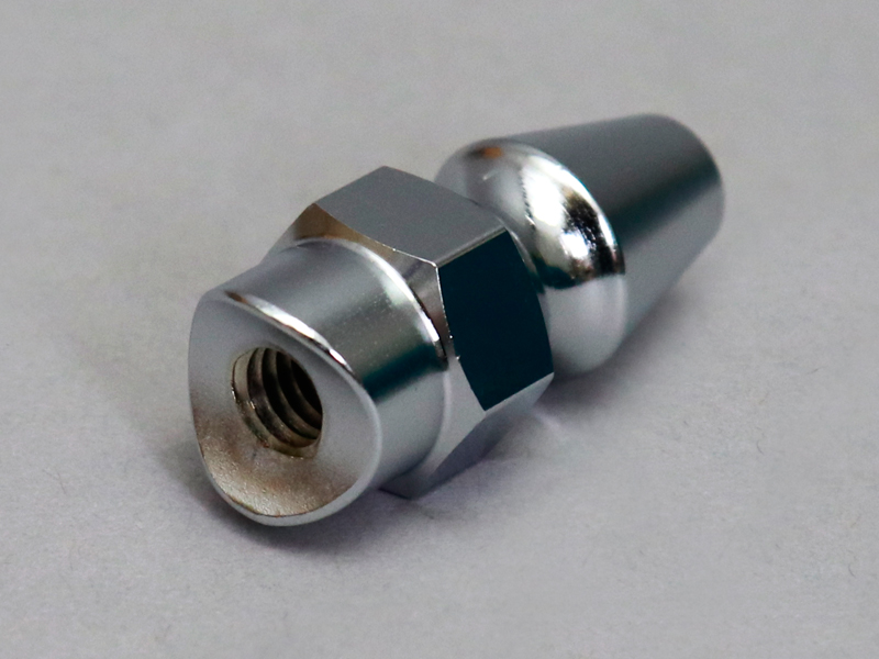 CUTOM NUT,REAR BRAKE ADJUSTING (CHROME) / 8714.10 - Click Image to Close
