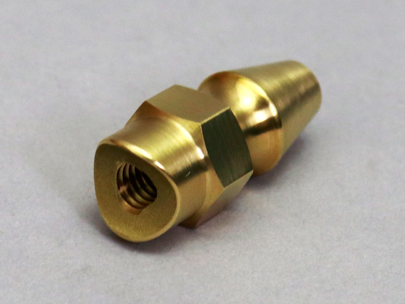 CUTOM NUT,REAR BRAKE ADJUSTING (BRASS) / 8714.10 - Click Image to Close