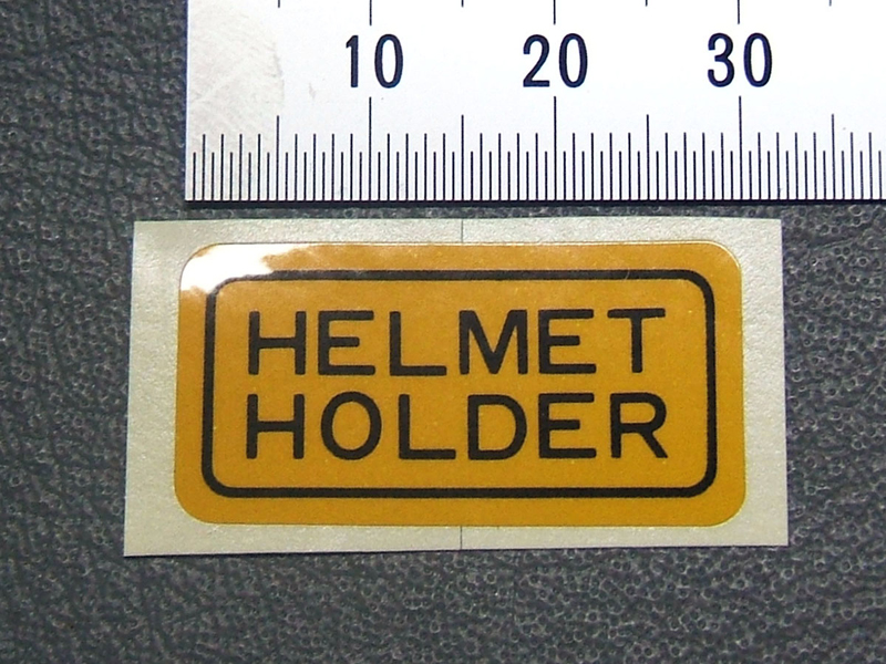 MARK, HELMET HOLDER ENGLISH - Click Image to Close