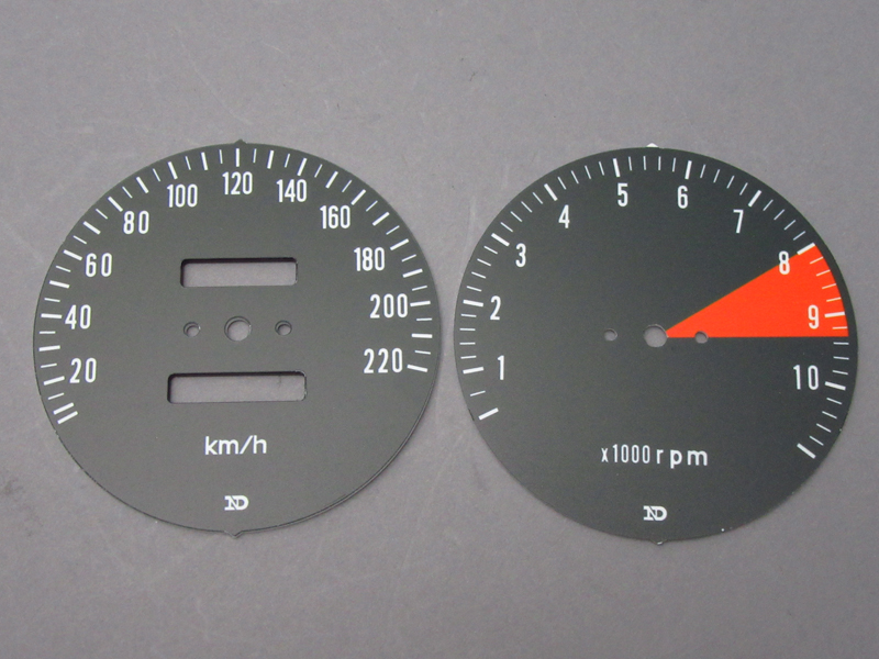 CB750 K2 FACE DIAL SET, METER (kph) / 8714.10 - Click Image to Close