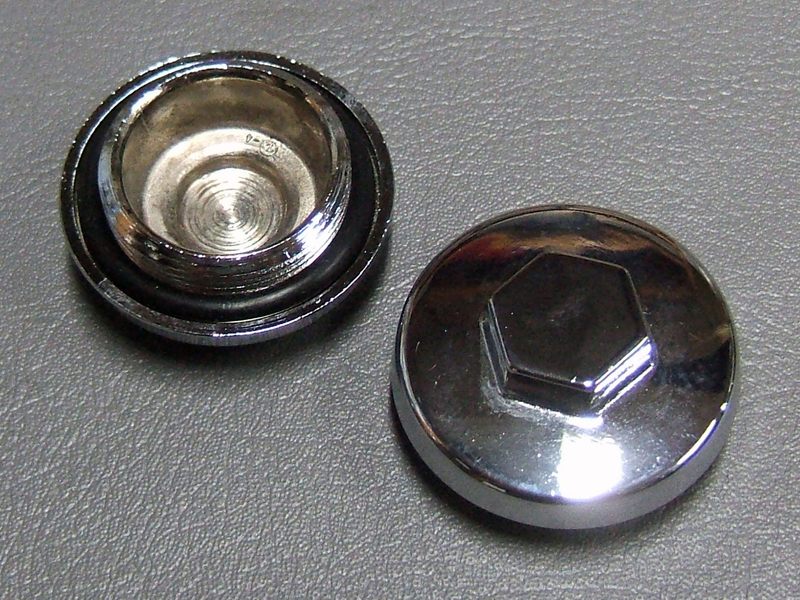 CB750K CB400F CAP,TAPPET ADJUSTING HOLE 2PCS (CHROME) / 8714.10 - Click Image to Close