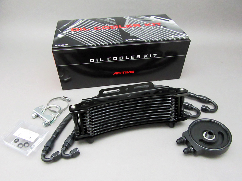 CB400F CB750K OIL COOLER KIT (ACTIVE) BLACK / 8714.10 - Click Image to Close