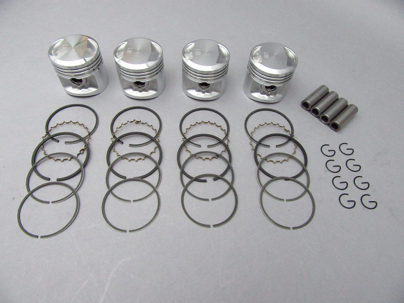 CB400F PISTON & PISTON RING SET (1.0 OVERSIZE) / 8714.10 - Click Image to Close