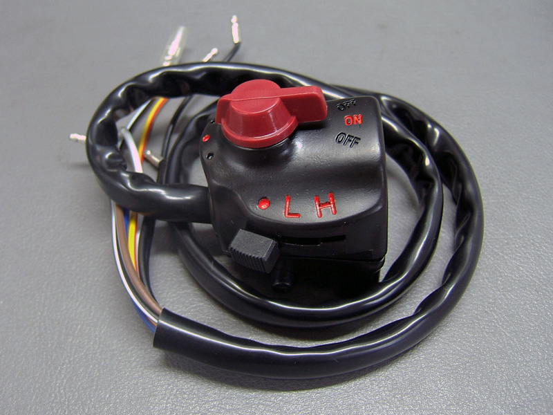 CB750 K0,K1 RED SWITCH ASSY, STARTER LIGHTING DIMMER KILL / 8714.10 - Click Image to Close