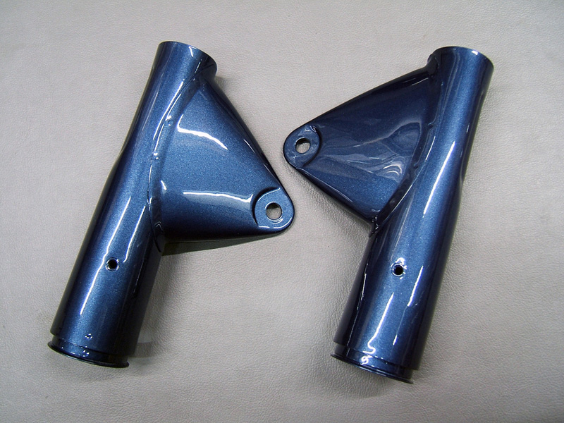 CB750 K0,K1 COVER SET, FRONT FORK UPPER (POLYNESIAN BLUE METALIC) / 8714.10 - Click Image to Close