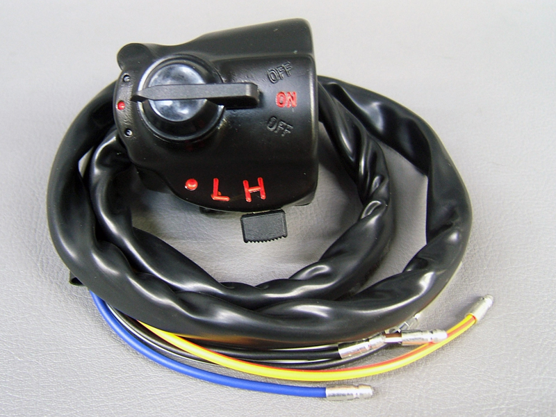 CB750 K0 BLACK SWITCH ASSY, STARTER LIGHTING DIMMER KILL (SINGLE CABLE MODEL) / 8714.10 - Click Image to Close