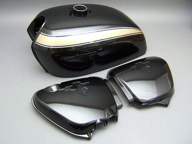 CB750 K2 TANK & SIDE COVERS SET (BRIER BROWN METALLIC CUSTOM) / 8714.10 - Click Image to Close