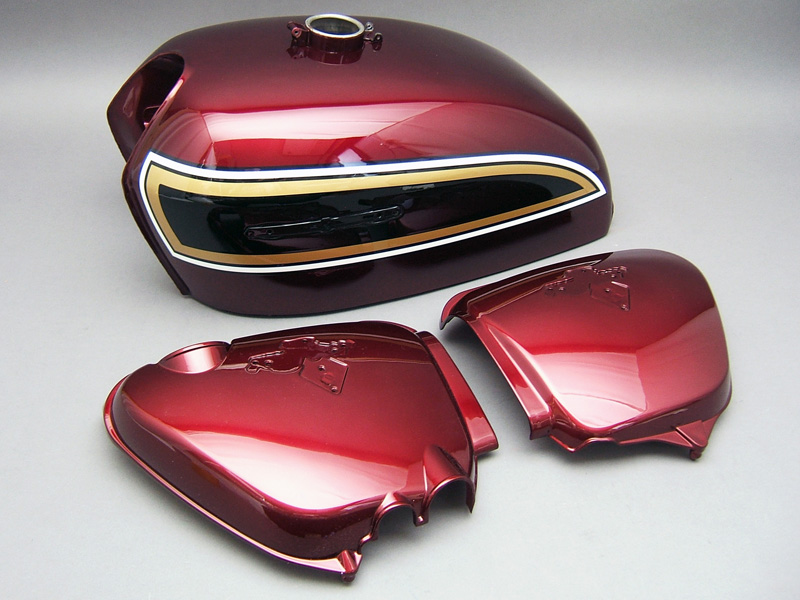 CB750 K6 TANK & SIDE COVERS SET (CANDY ANTARES RED) / 8714.10 - Click Image to Close