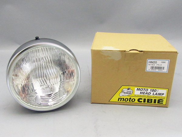 CIBIE LIGHT ASSY, HEAD (Clear lens / Black Case) / 8714.10 - Click Image to Close