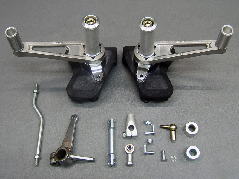 CB750K REAR FIXED FOOTPEGS WITH KNURLED PEDALS / 8714.10 - Click Image to Close