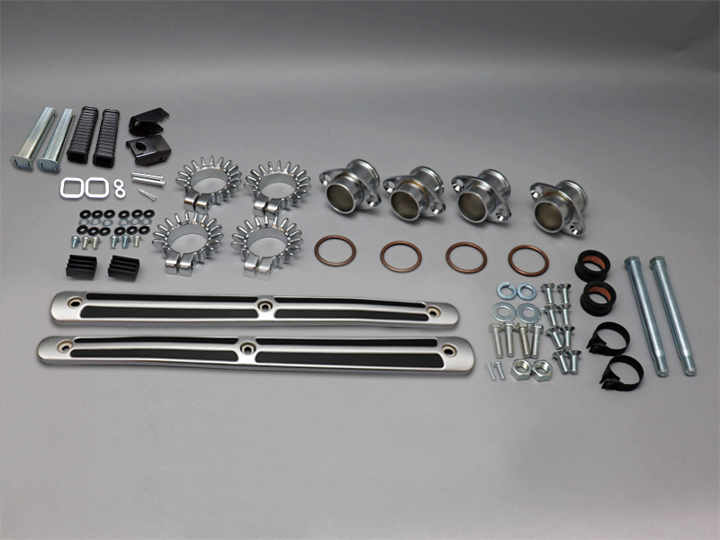 CB750K0 NONUMBER EXHAUST MUFFLER INSTALLATION SET (MATTE FINISH PROTECTOR) / 8714.10 - Click Image to Close