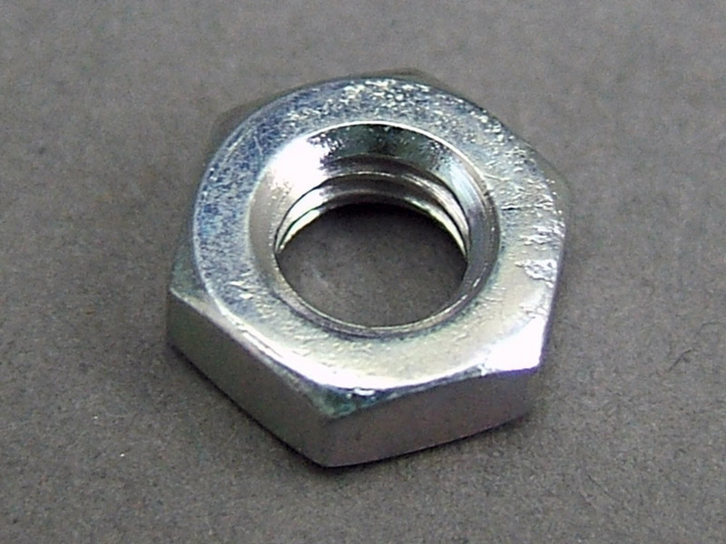 NUT, HEX., 6MM (ZINC) 3MM THICK / 8714.10 - Click Image to Close
