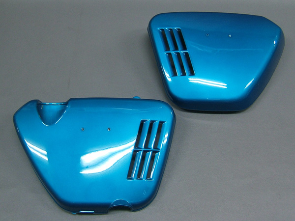 CB750 K0 COVER SET,SIDE(CANDY BLUE GREEN) (DEFECT) / 8714.10 - Click Image to Close