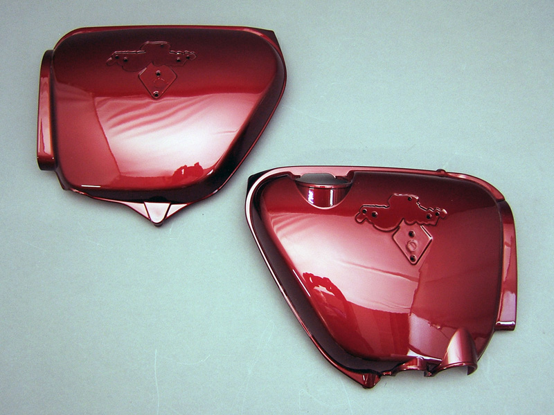CB750 K6 COVER SET, SIDE (CANDY ANTARES RED) / 8714.10 - Click Image to Close