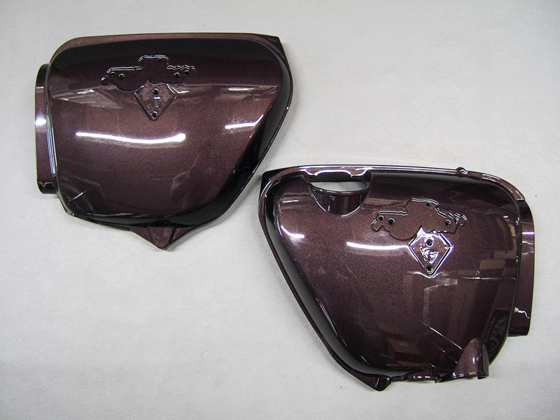 CB750 K4 COVER SET, SIDE (BOSS MAROON METALLIC) / 8714.10 - Click Image to Close