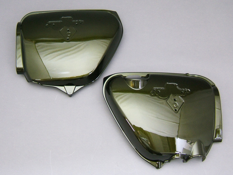 CB750 K2,K3 COVER SET, SIDE (CANDY BACCHUS OLIVE CUSTOM) / 8714.10 - Click Image to Close