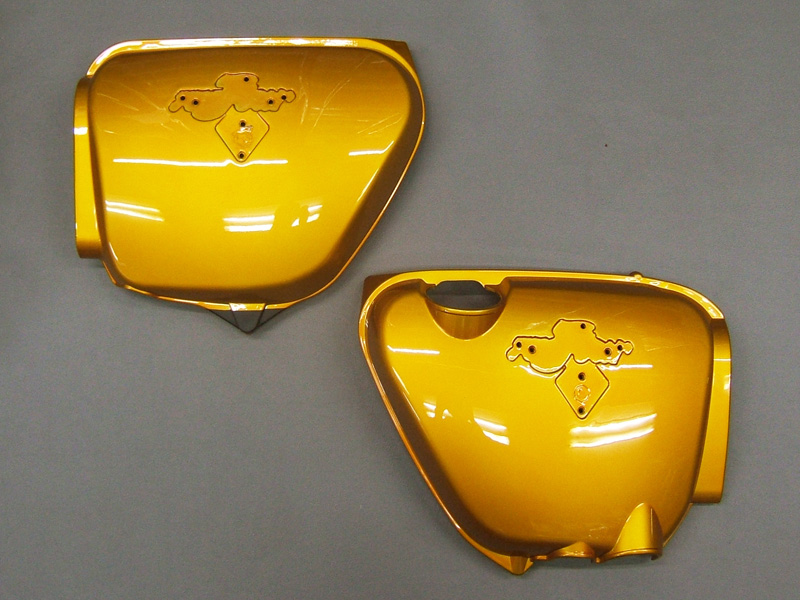 CB750 K2 COVER SET, SIDE (CANDY GOLD CUSTOM) / 8714.10 - Click Image to Close