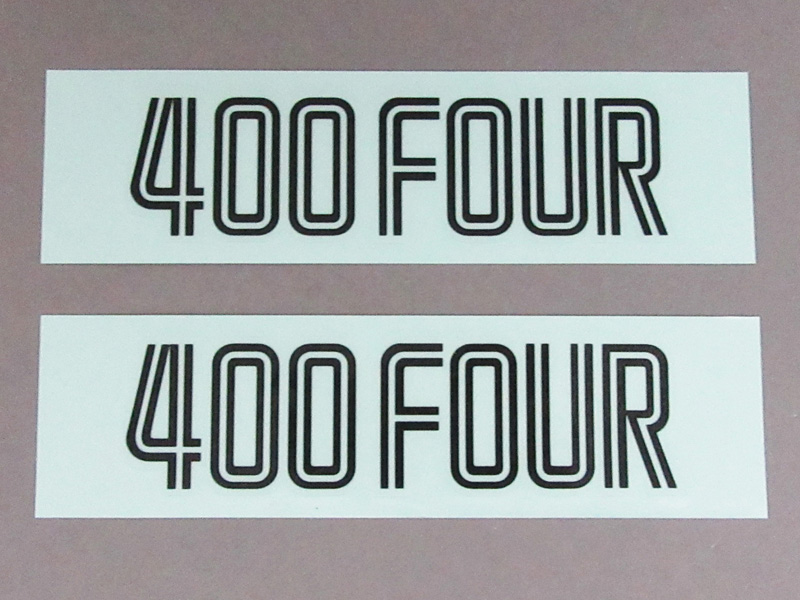 CB400F EMBLEM SET, SIDE COVER (BLACK) - Click Image to Close